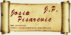 Josip Pisarević vizit kartica